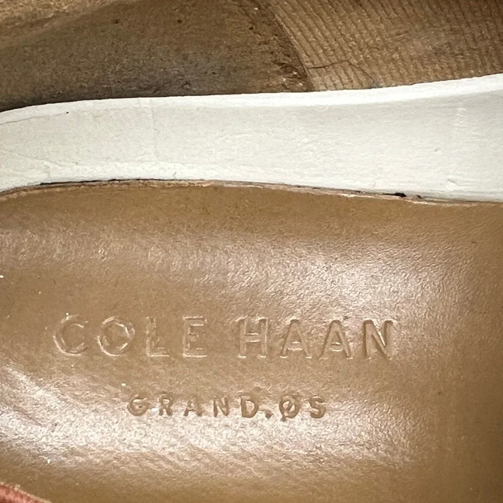 Cole Haan Shoes Men 12 Brown Leather Grand OS Wingtip Oxford Brogue Dress Casual